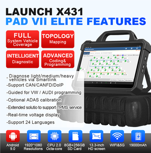 Lanciare X431 PAD 7 VII PAD7 PAD VII Elite programmazione Online con Smartlink ECU programmazione OBD2 Scanner strumenti di diagnostica per auto - Product Image 2