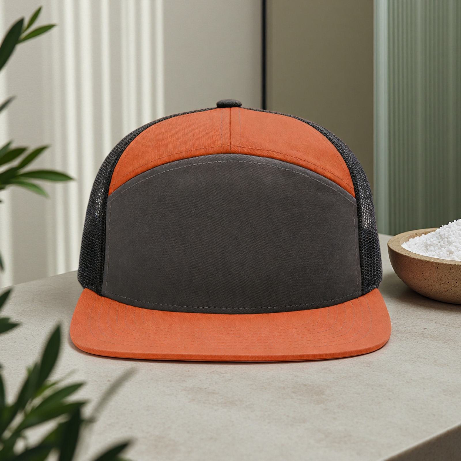 Charcoal+Burnt Orange+Black