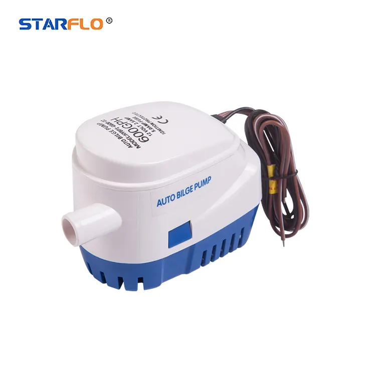 STARFLO 12v 600GPH otomatik dalgıç tekne bilge pompa/fabrika sıcak satış elektrikli su pompası
