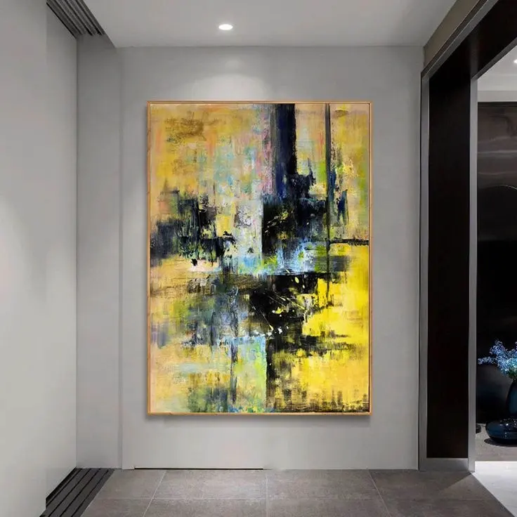 Gran oferta, pinturas en lienzo abstractas modernas, arte de pared, pintura al óleo hecha a mano sobre lienzo, obras de arte para Hotel