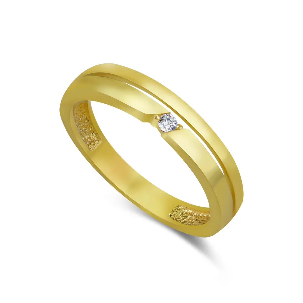 Sectie 2021 9K 14K 18K 22K Gold Wedding Engagement Designer Ring Set Paar Vrouwen Voor Gift