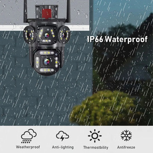 Cámara PTZ de doble lente V380 Pro de 4MP con sistema de alarma inalámbrico de seguimiento automático Monitoreo DE SEGURIDAD WIFI de 360 ° - Product Image 5