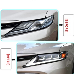 ไฟหน้าระบบไฟอัตโนมัติแบบ LED ด้านหน้าสว่างมากไฟหน้าซีนอนอัปเกรด DRL เมทริกซ์สำหรับโตโยต้าแคมรี่8th 2018-2022 - Product Image 3