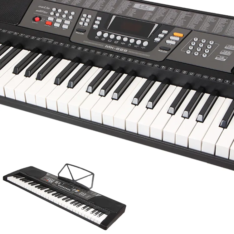 Fabrika doğrudan satış _ _ _ _ _ _ _ _ _ _ _ _ _ _ _ _ _ _ _ _ tuşları Led ekran otomatik akor/akor tiz müzik elektronik piyano klavyesi