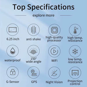 GPS cho xe máy 6.25 "xe máy sat NAV GPS Thiết bị định vị cho xe đạp xe máy GPS đơn vị để bán xe máy Carplay - Product Image 2