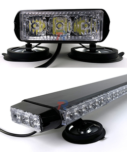 13 inç 30W kısa çift sıralı araba LED uyarı çakarlı lamba Bar Mini 4 taraflı otomatik tavan yanıp sönen ışık ile 2 3 4 5 6 7 8 grupları - Product Image 5