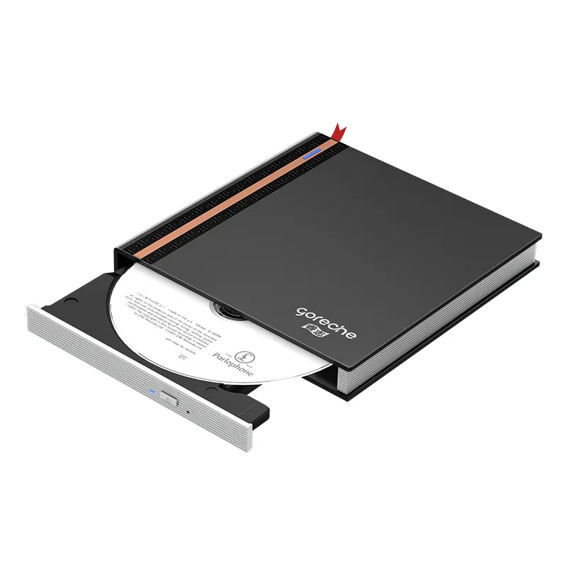 Lecteur optique mobile externe multifonctionnel USB et type-C Graveur de CD/DVD Carte SD TF Lecteur de disque et graveur de DVD