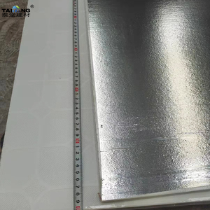 假简单石膏天花板设计白色乙烯基面聚氯乙烯石膏天花板面板Dalle 2X4白色聚氯乙烯乙烯基天花板瓷砖 - Product Image 5