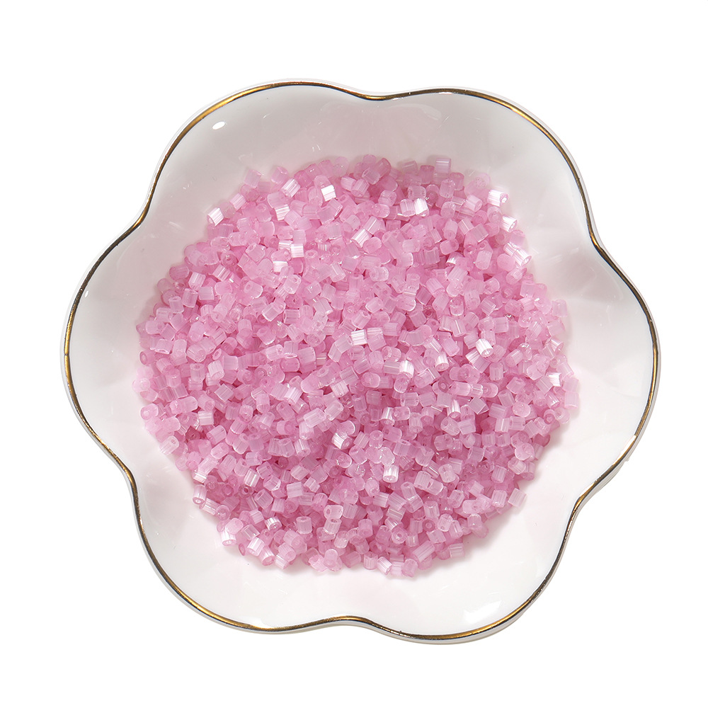 Perles de verre - violet clair