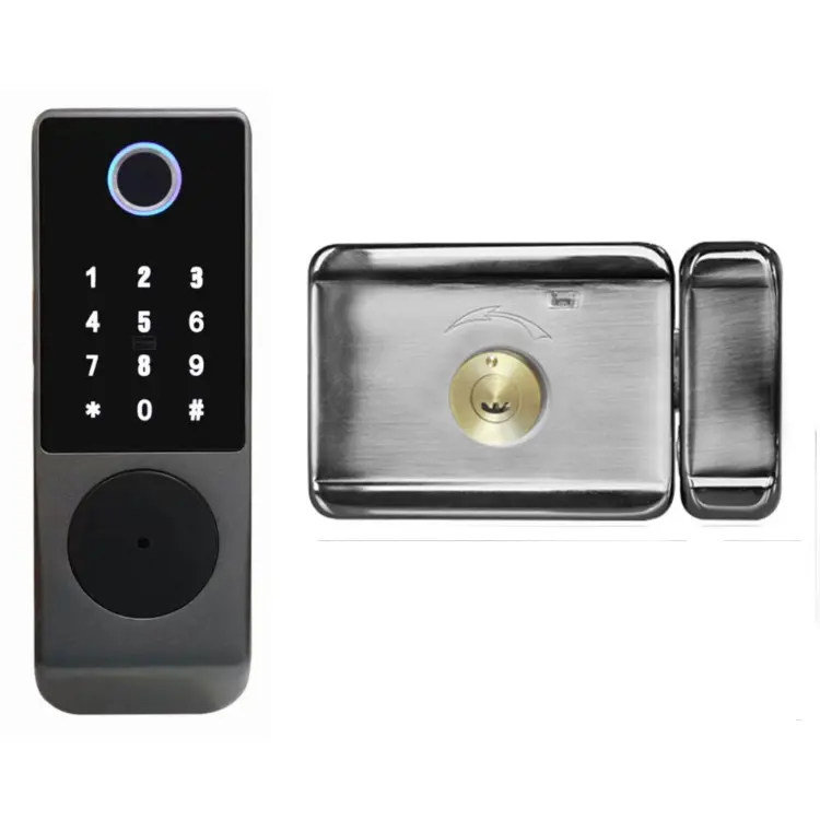 Hoge Veiligheid Anti Diefstal Slimme Deurslot Tuya Wifi Biometrische Intelligente Smart Lock.