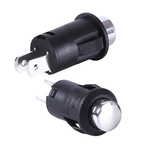 12mm Round Push Button On-Off <strong>Switch</strong> DS-425 Max. Voltage 250v 2PIN Pushbutton <strong>Switch</strong> Electroplated Pushbutton <strong>Switches</strong> - Product Image 2