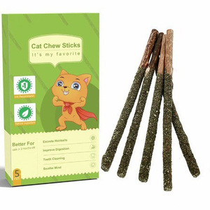 Catnip Cat Chew Stick Box Paquete Fresh Breath Cat Toys Natural Silvervine Sticks Catnip Cats Chew Toy - Product Image 1