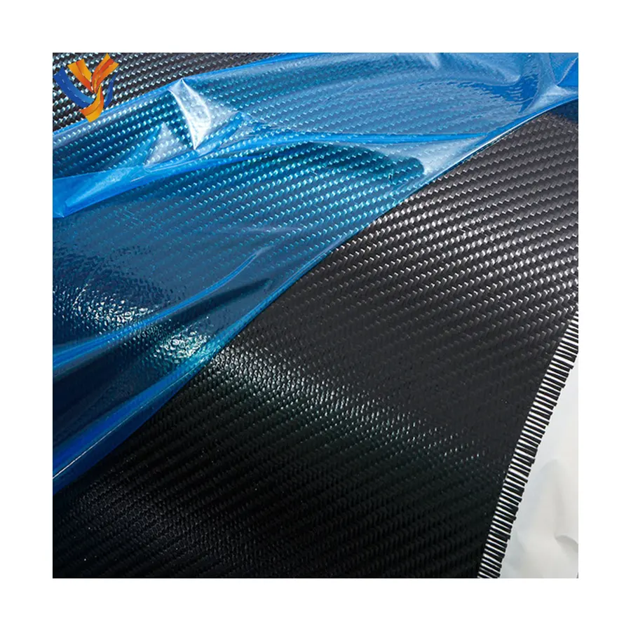 Rollo de tela de fibra de carbono profesional 3K sarga Lisa Prepreg fibra de carbono unidireccional fibra de carbono Prepreg tela