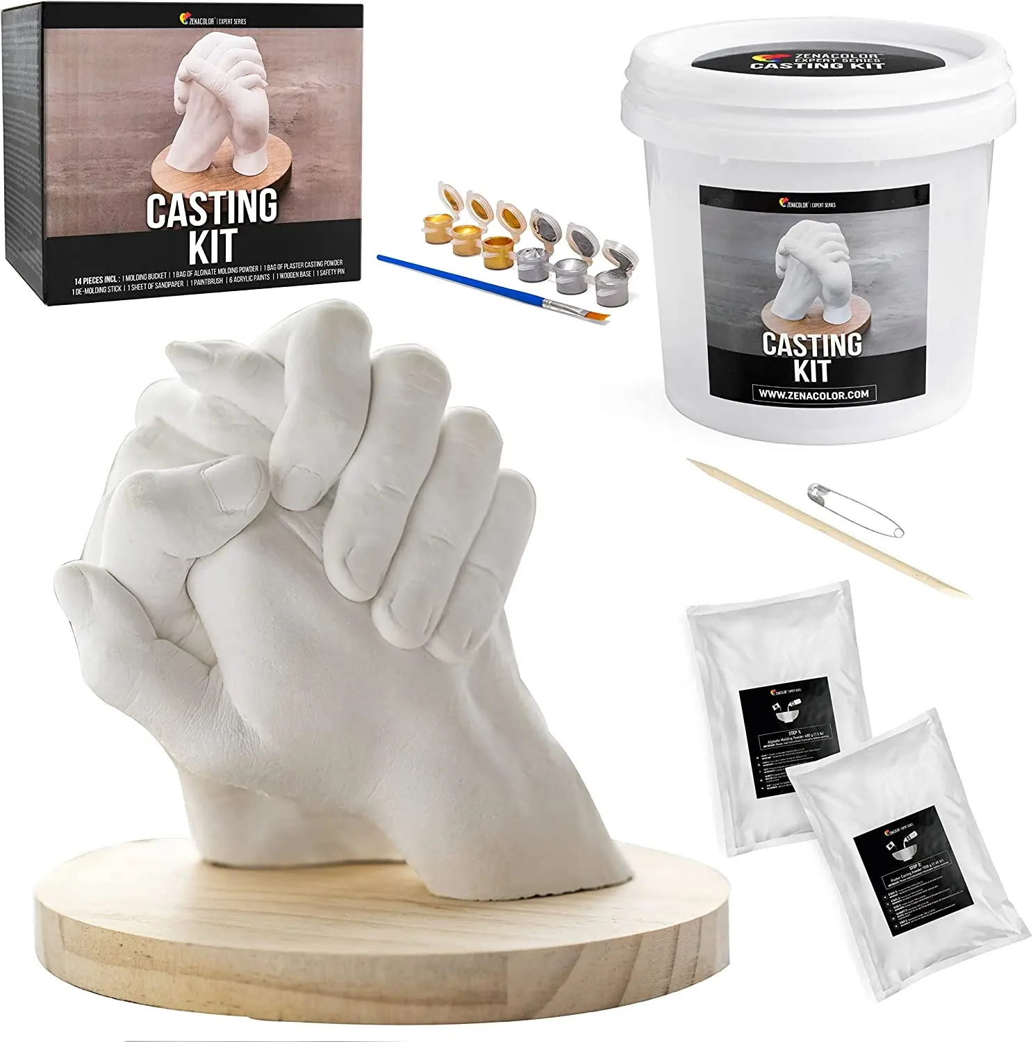 Kit de moulage 3D à main de bébé, bricolage DIY, pour adulte, empreinte de main pour souvenirs