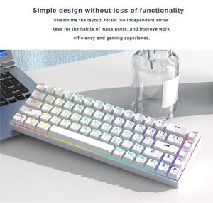 Keycool Sample Usb Mechanical Desktop Null ABS Plastic Mini <strong>Keyboard</strong> RGB Usb Wire Gaming Backlit Mechanical <strong>Keyboard</strong> 12 Months - Product Image 2