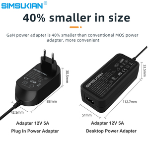 ユニバーサルプラグインACDCアダプター12V 5a 4a 3a 2a 1a 0.5A AC/DC電源アダプター12V 2a - Product Image 2