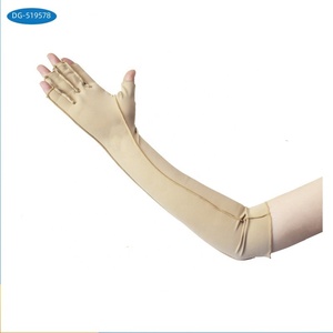 Sarung tangan kompresi Arthritis diperpanjang tanpa jari jahitan luar untuk Swell terowongan karpal dengan terbuka setengah jari pria wanita - Product Image 4