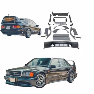 Adatto per il Mercedes-Benz classe C 190E W201 per la modifica e l'aggiornamento con pacchetto a corpo largo EVO2 grande Kit avvolgente - Product Image 5