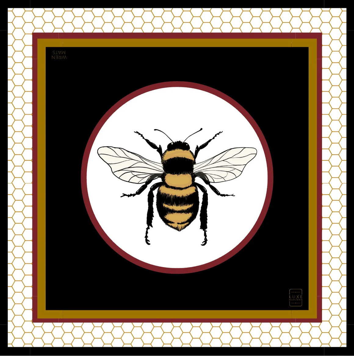 Abeille blanche dorée