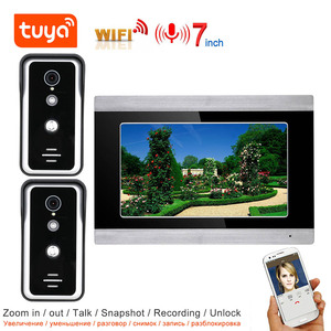 TUYA WIFI Video Intercom WIFI Video Door Phone System Home Intercom con pantalla táctil de 7 pulgadas AHD 1080P Timbre - Product Image 5