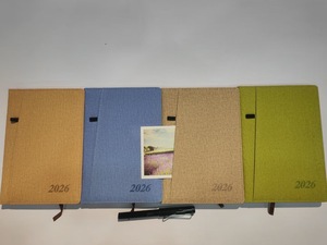 New 2026 Yearly Planner Customized <strong>Notebooks</strong> Faux Leather Cover Diary <strong>Color</strong> English Spanish Pages one Day one page - Product Image 6