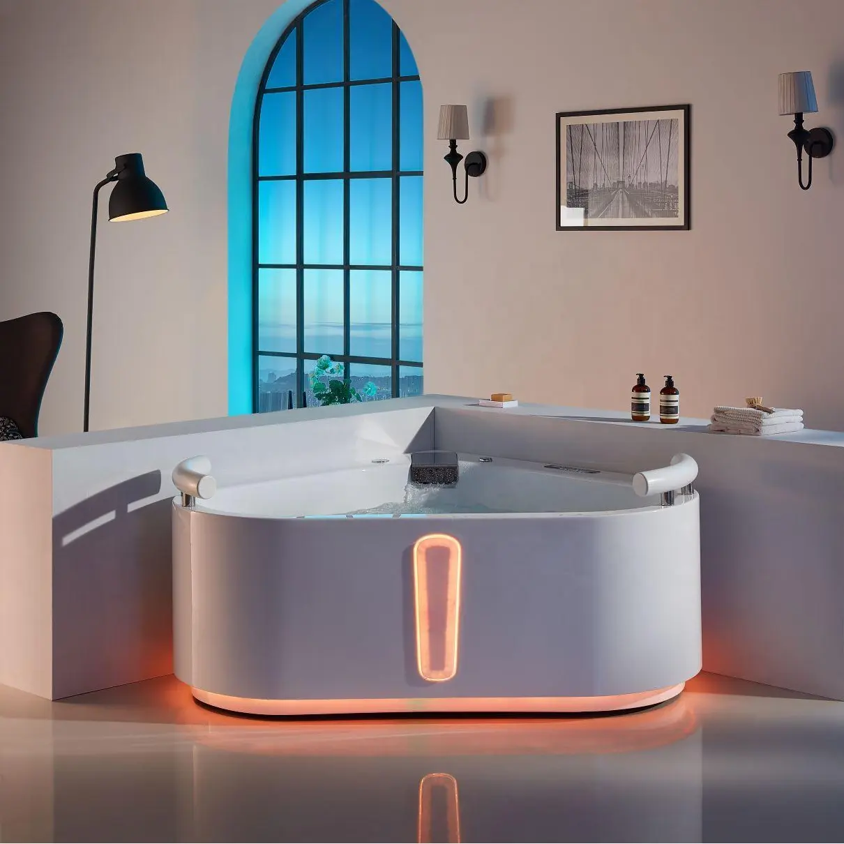 Vasca da bagno moderna per adulti 2 persone vasca da bagno portatile badewanne hydro therapy massaggi vasche idromassaggio