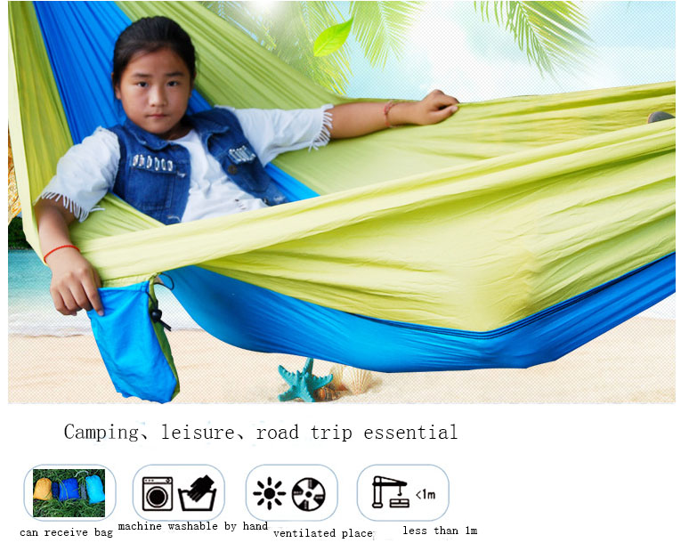 Factory Direct Sale Nylon Portable Camping Playing Hammock For Outdoor