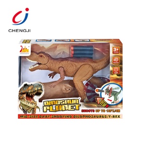 T-Rex 动物模型塑料恐龙玩具套装，电池供电的恐龙与光和声音 - Product Image 6