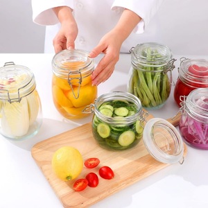 ขวดแก้วแคลมป์สุญญากาศกลมใสขนาด 150 มล. พร้อมฝาคลิปหนีบ - Product Image 3