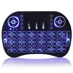 I8 Teclado retroiluminado RGB Mini teclado inalámbrico 2,4G con teclado de mano Touchpad para PC Android TV Box - Product Image 4