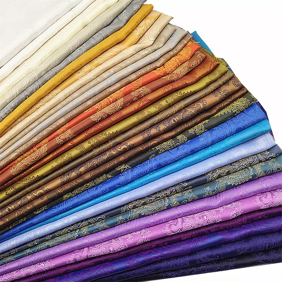 Doublure en tissu Jacquard Polyester Viscose 75gsm pour doublure de vêtement, meilleur prix du marché Pakistan