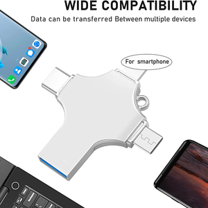4 in 1 3.0 yüksek hızlı Otg Usb bellek 8Gb 16Gb 32Gb telefon 2.0 Memory Stick 64Gb 128Gb tip C Pendrive OTG Usb bellek sürücü - Product Image 2