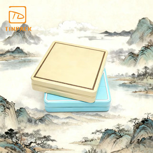 Kín kim loại thuốc lá tin trường hợp trong hình vuông tùy chỉnh in xì gà du lịch trường hợp bán buôn thuốc lá tin trường hợp - Product Image 1