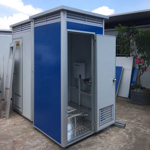 屋外ウエスタンスタンダードサイズユニークなポータブルトイレキャビン、EPSサンドイッチパネル大人用モバイルバスルームポータブルトイレ