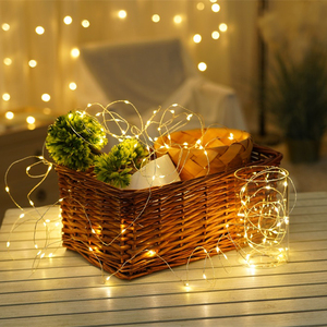 Fairy <strong>Lights</strong> <strong>Battery</strong> Operated Micro Led <strong>String</strong> <strong>Lights</strong> Mini Firefly Copper Wire <strong>Lights</strong> <strong>with</strong> <strong>Timer</strong> Function - Product Image 2