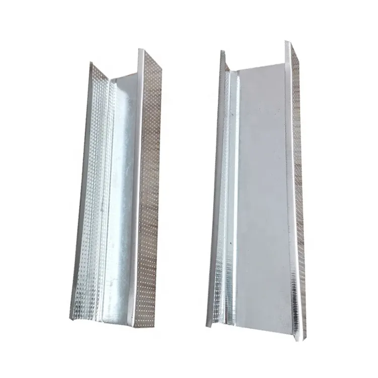 Precios del fabricante Omega Wall Angle Stud Runner Corner Steel Keel Furring Channel Drywall Marco de acero Sistema de perfil de metal