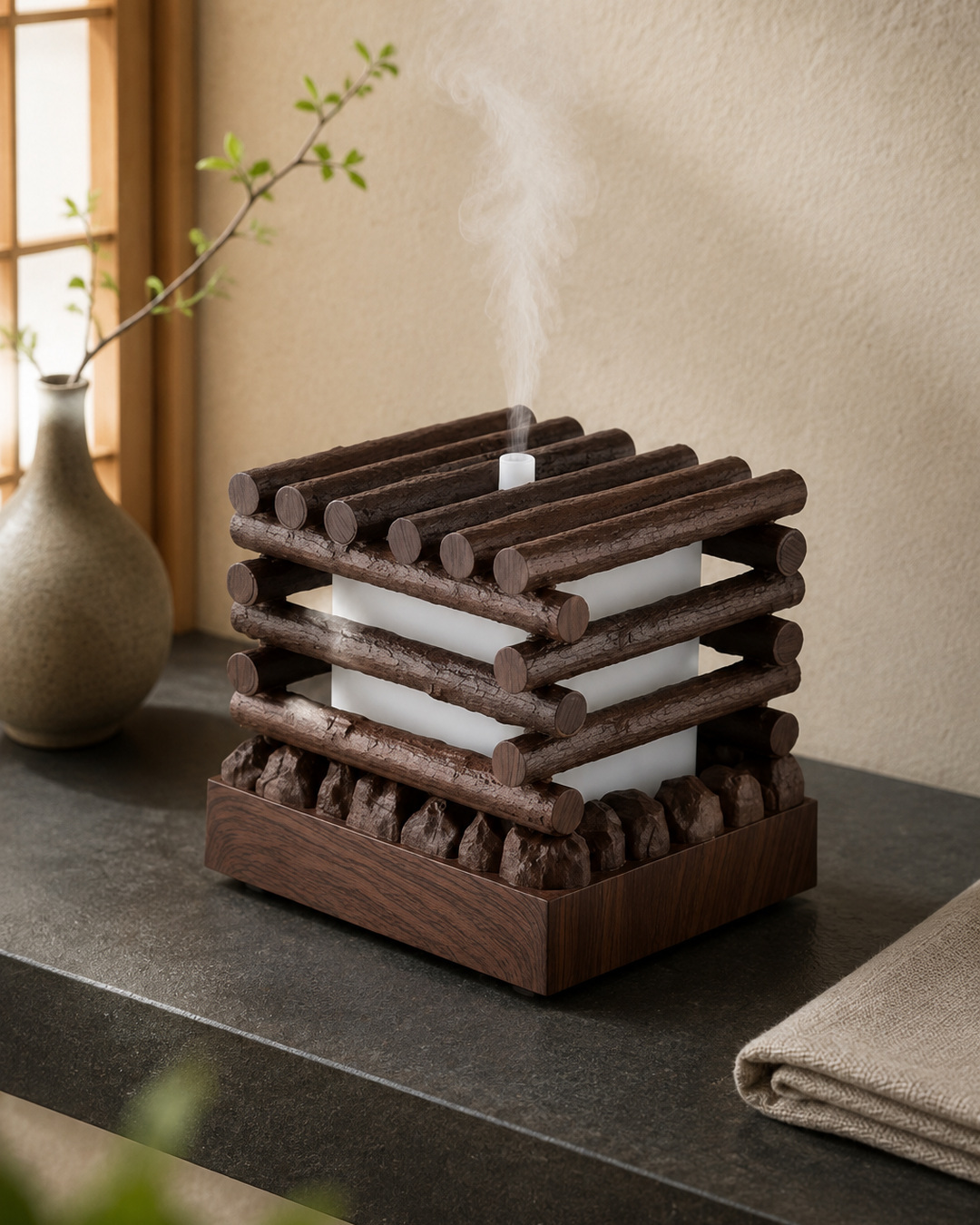Grain de bois foncé