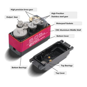 Yüksek tork Metal dişli su geçirmez dijital Servo 7.4V 80KG DS5180 SSG 18T Servo Redcat HPI 1/5 RC Baja araba için Robot - Product Image 4