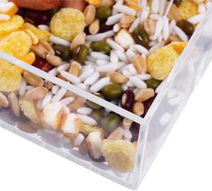 Hava koşullarına dayanıklı tasarım drene yağmur büyük kristal şeffaf akrilik pencere kuş besleyici açık - Product Image 4