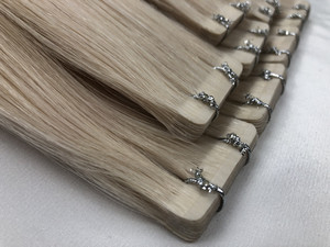 Invisible Tape in <strong>Human</strong> Hair Extension for a Natural <strong>Look</strong>, Invisible Clip in Hair Extensions - Product Image 6