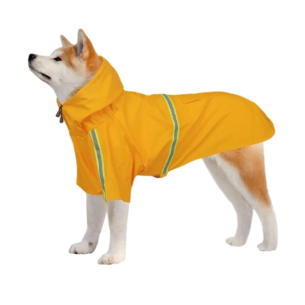 Chubasquero impermeable reflectante de alta calidad directo de fábrica YUE para perros abrigo ligero impermeable para perros