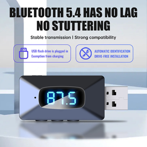 Portatile USB Wireless BT 5.4 adattatore trasmettitore ricevitore per tastiera/Mouse/cuffie/altoparlanti/stampante con Display a LED - Product Image 5
