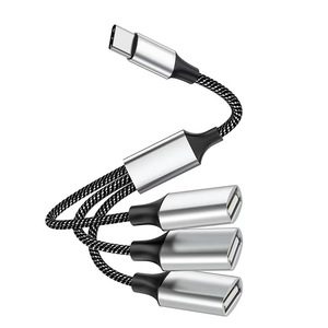 3in1 2in1 <strong>Usb</strong> a <strong>Type</strong> c Male to 2 <strong>3</strong> <strong>Usb</strong> Ports Female OTG Adapter Converter Data Charging Extension Cable 2 in <strong>1</strong> <strong>3</strong> in <strong>1</strong> <strong>USB</strong>