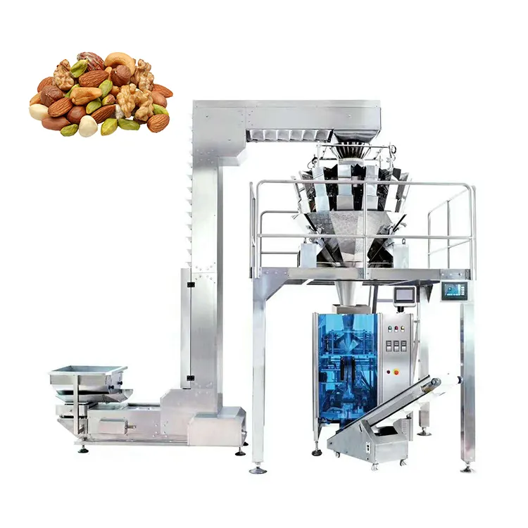 Großhandelspreis Flacken-Popcorn-Kartoffelchips-Verpackungsmaschine Multifunktion für Lebensmittelgranulat-Verpackungsmaschine