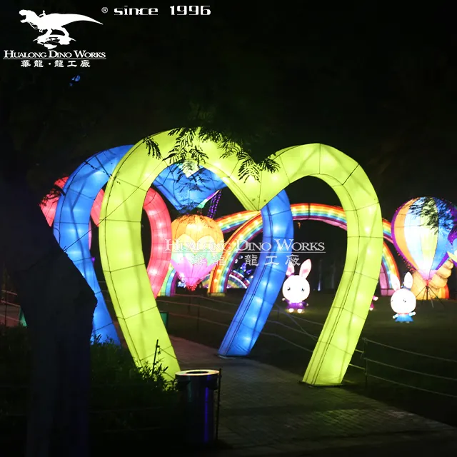 2023 perlengkapan taman menyenangkan Festival Lentera untuk dekorasi malam tur acara