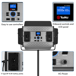 Tolifo GK-S150RGB 168W RGB写真照明ソフトLEDパネルビデオスタジオライト、APPコントロールACまたはVマウントバッテリー電源付き - Product Image 6