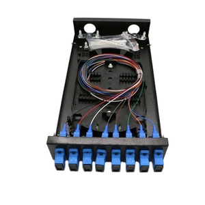 Mini Small Compact Wall Mount Fiber Optic <strong>Patch</strong> <strong>Panel</strong> ODF Termination Box 1 to 24 Fibers for FTTH <strong>Networks</strong> and Outdoor Use
