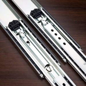 Rodamiento de bolas de extensión completa de 76mm, toboganes de cajón resistentes, riel telescópico con bloqueo de bloqueo, herrajes para muebles, Tobogán de guía lineal - Product Image 4