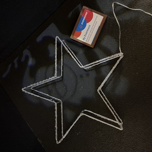 Luzes de Natal <span class=keywords><strong>LED</strong></span> 24V à Prova d'Água com Estrutura de Metal Acrílico para Decoração de Parede Interna/Externa com Motivo de Lua Crescente e Estrela - Product Image 3