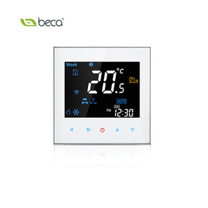 220 В система охлаждения HVAC Bms FCU черный цифровой ЖК-вентилятор с регулятором температуры с поддержкой Alexa - Product Image 4